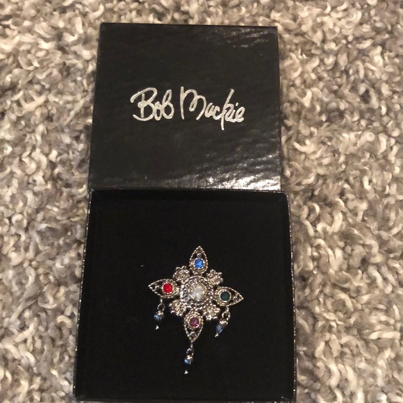 BOB MACKIE JEWEL ESSENCE COLLECTION BARBIE DOLLS -5 barbies, brooch & portfolio - Picture 9 of 13